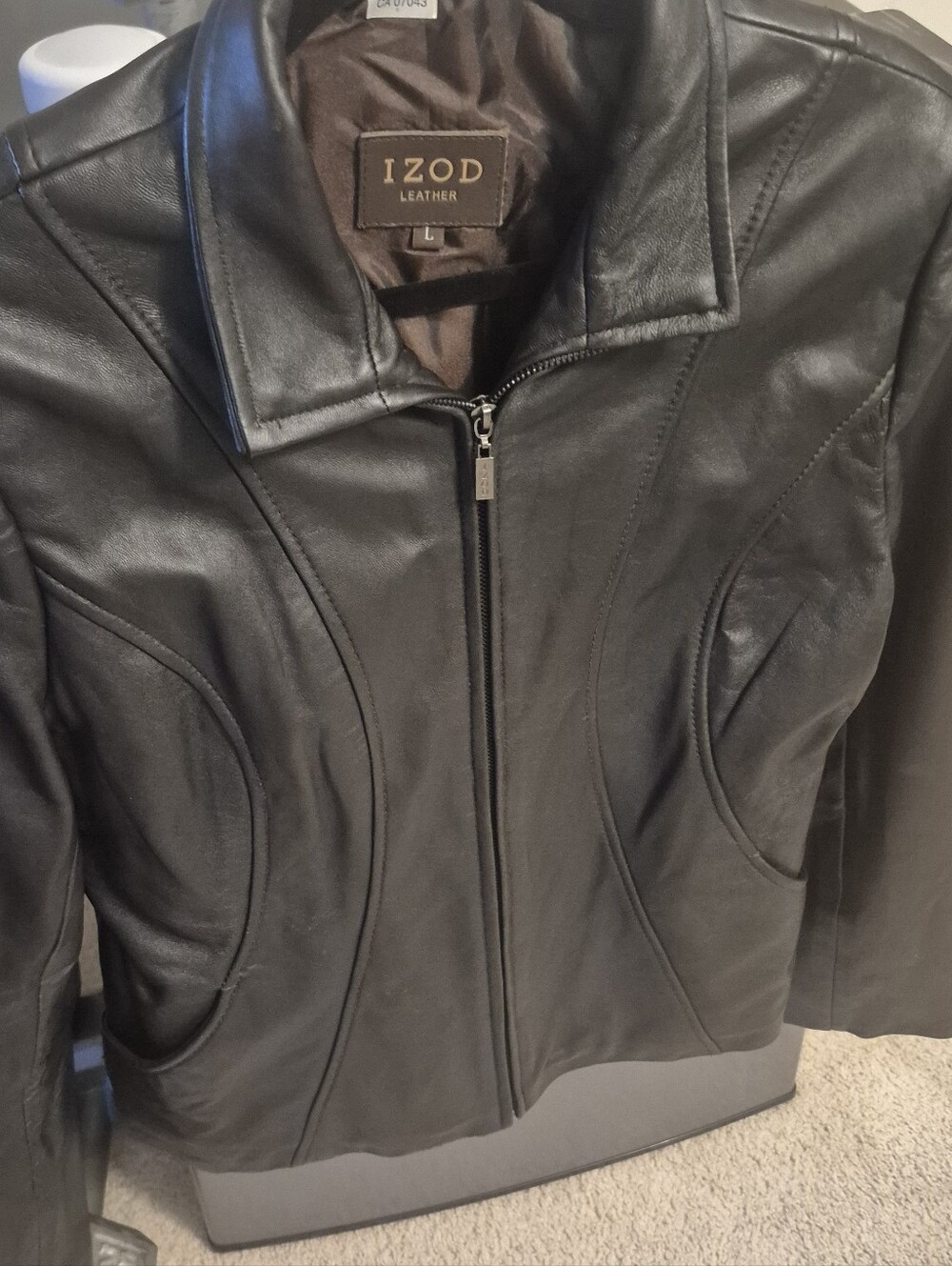 Izon Ladies Brown Leather Jacket